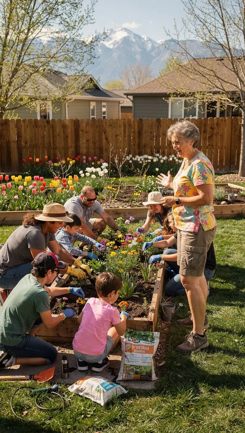 Community members engaging in seasonal gardening programs.